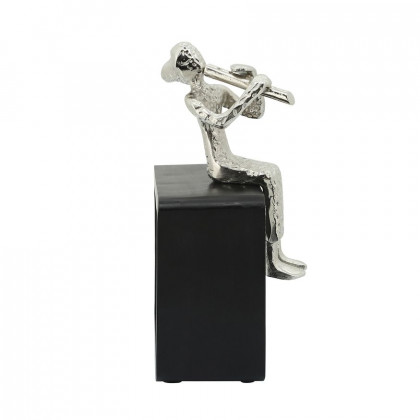 Sagebrook - 11" Metal Flutist in Silver