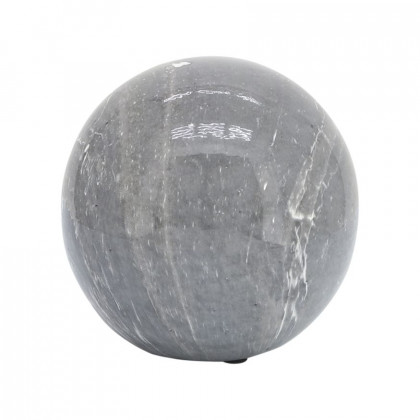 Sagebrook - 4"/5"/6" Marble Look Orbs (Set Of 3) in Black/White