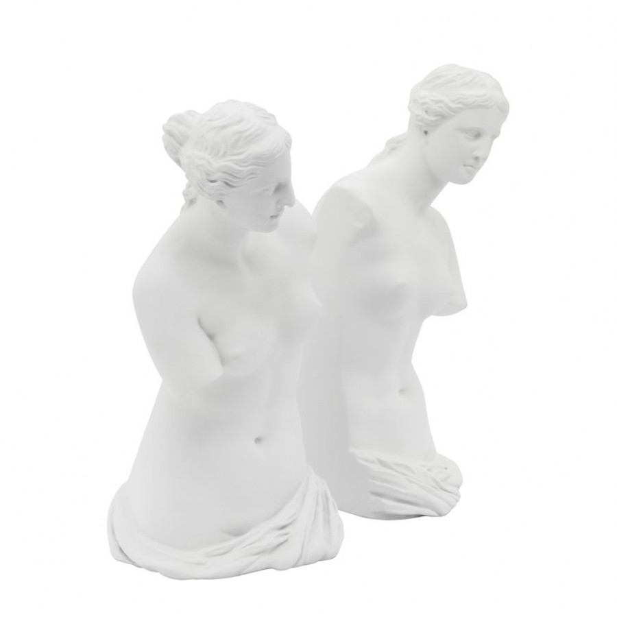 Sagebrook 11" Resin Greek Godess (Set Of 2) - White