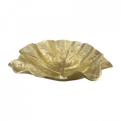 Sagebrook - 13" Metal Round Leaf Tray