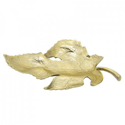 Sagebrook - 13" Metal Round Leaf Tray