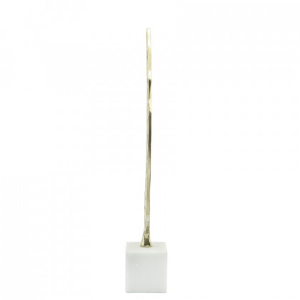 Sagebrook - 19" Metal Cut-out Leaf On Stand in Gold