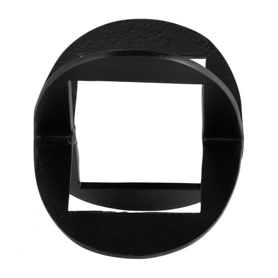Sagebrook - 8" Metal Linked Orb in Black