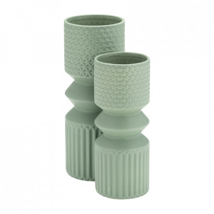 Sagebrook 10" Mallet Vase - Dark Sage