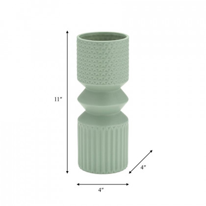 Sagebrook 11" Mallet Vase - Dark Sage
