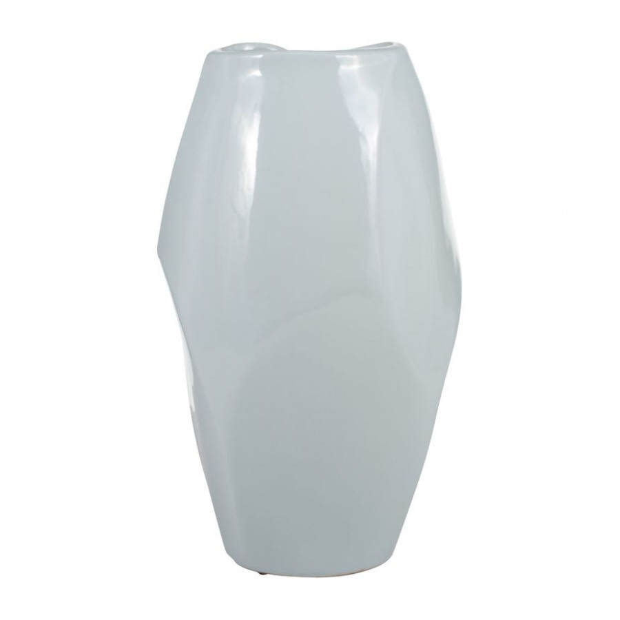 Sagebrook 14" Ceramic Abstract Vase - Mint Green