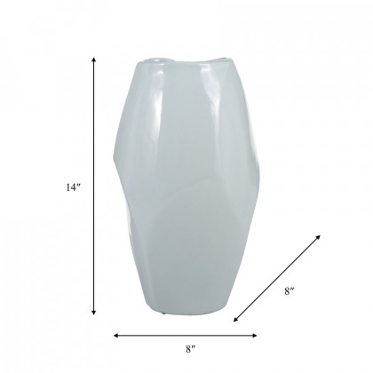 Sagebrook 14" Ceramic Abstract Vase - Mint Green
