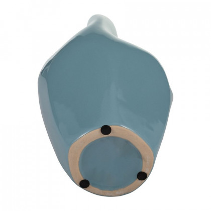 Sagebrook 10" Ceramic Abstract Vase - Cameo Blue