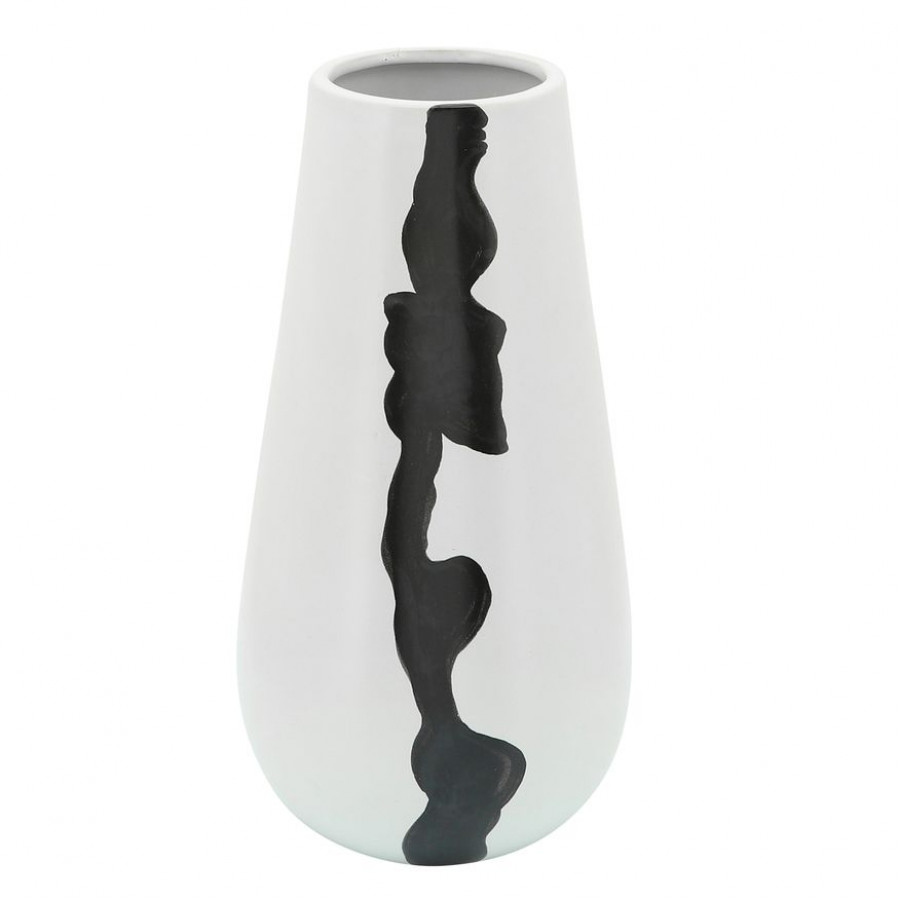 Sagebrook - 12" Ceramic Modern Vase in White