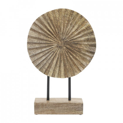 Sagebrook - 12" Wood Pinwheel Decor in Natural