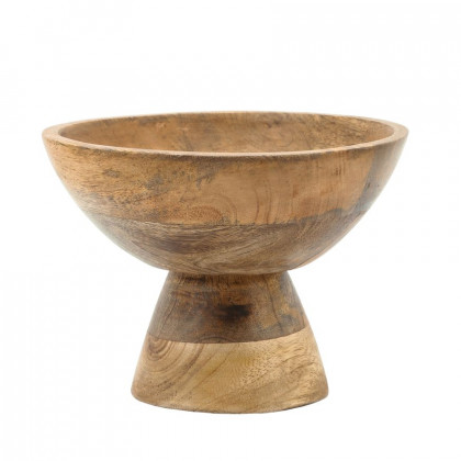 Sagebrook - 8" Wood Bowl With Stand