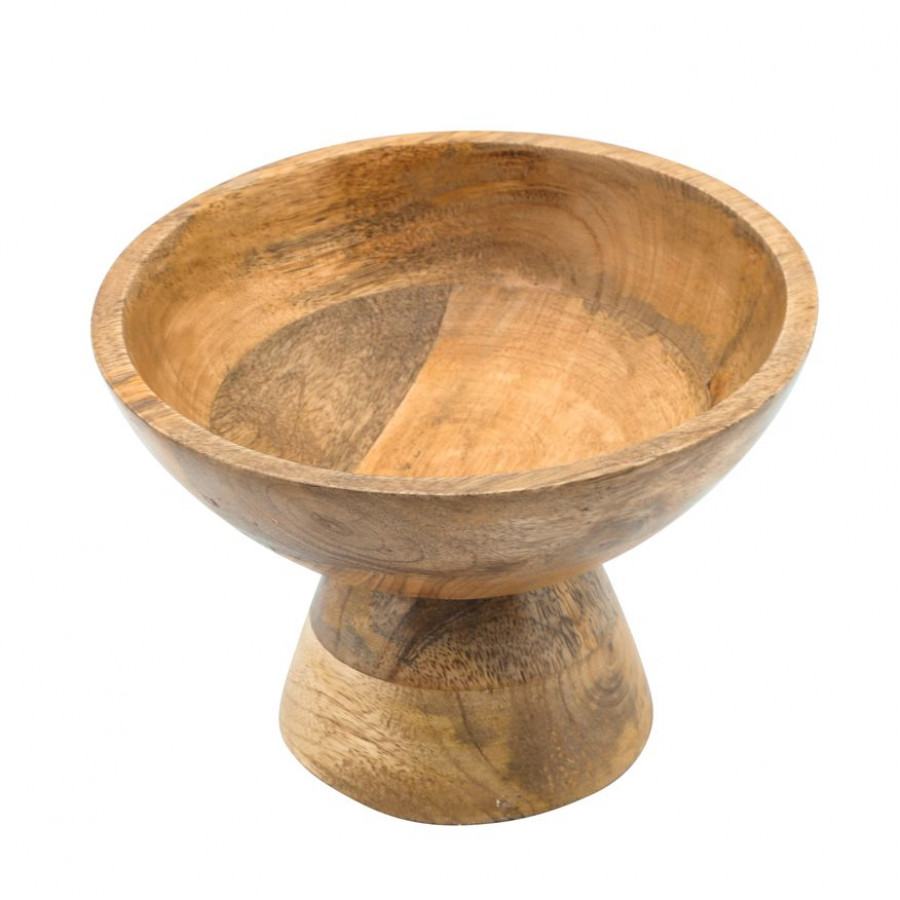 Sagebrook - 8" Wood Bowl With Stand