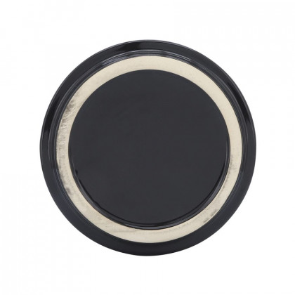 Sagebrook 6" Ceramic Planter With Saucer - Black