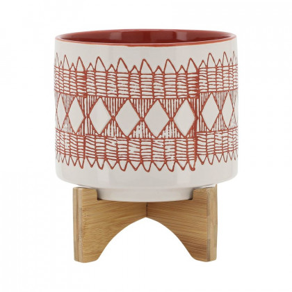 Sagebrook - 6" Ceramic Planter With Saucer
