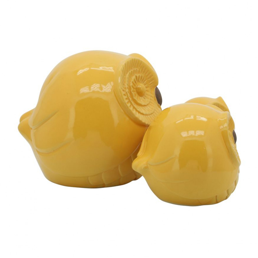 Sagebrook - 8" Ceramic Owls (Set Of 3)