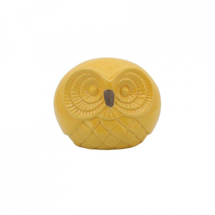 Sagebrook 8" Ceramic Owls (Set Of 3) - Yellow