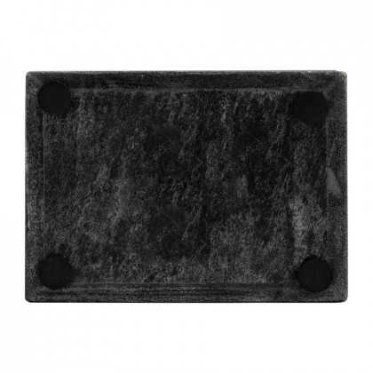 Sagebrook 7"x5" Marble Rectangular Box Knob - Black