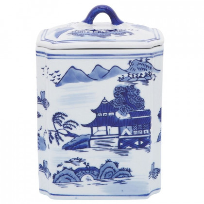 Sagebrook - 8" Ceramic Rectangular Jr With Lid