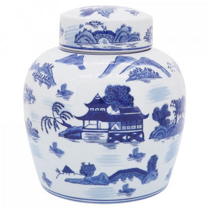 Sagebrook - 8" Ceramic Rectangular Jr With Lid