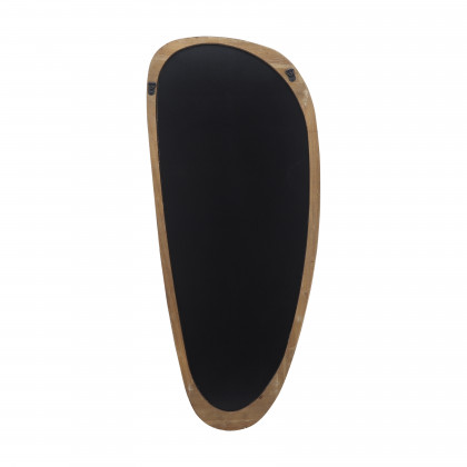 Sagebrook - Wood Egg Shaped Mirror in Brown