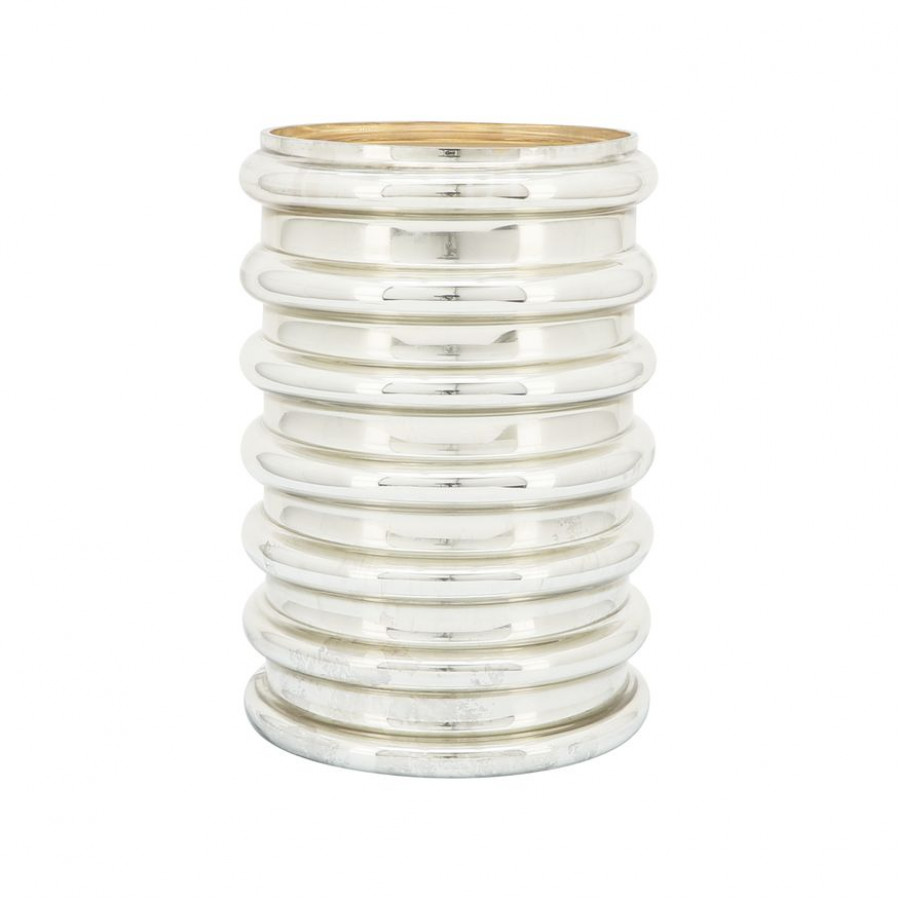 Sagebrook 9" Glass Scallop Vase - Champagne