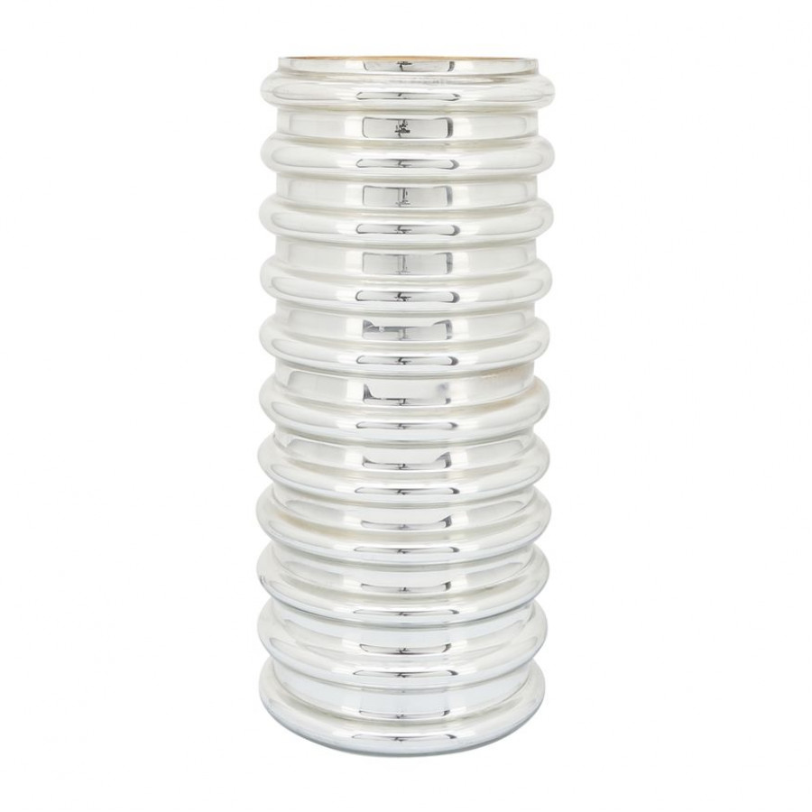 Sagebrook 14" Glass Scallop Vase - Champagne