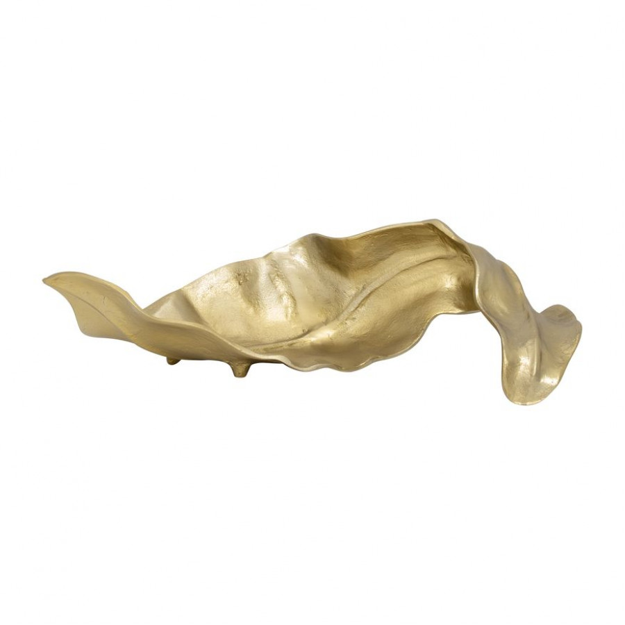 Sagebrook 19" Metal Curled Leaf - Gold