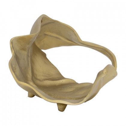 Sagebrook 19" Metal Curled Leaf - Gold