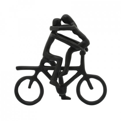 Sagebrook 10" Metal Couple On Bike - Black