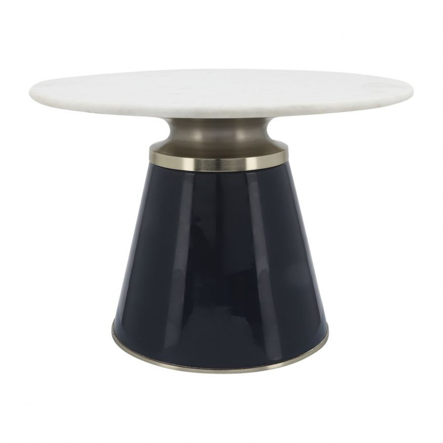 Sagebrook Marble Top Nebular Coffee Table - White/Blue