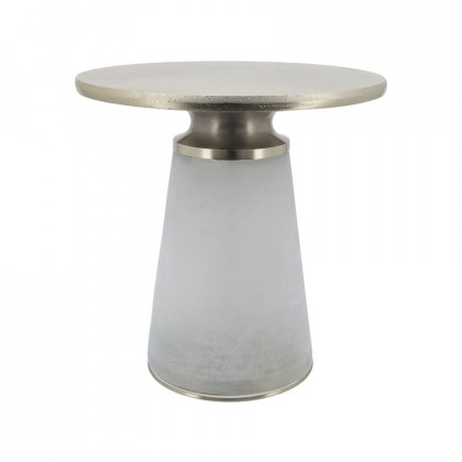 Sagebrook 18" Nebular Side Table - Frost