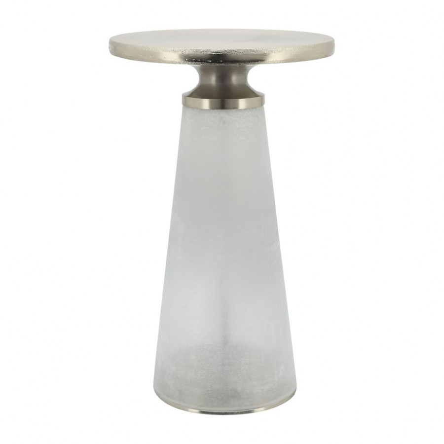 Sagebrook 21" Nebular Side Table - Frost
