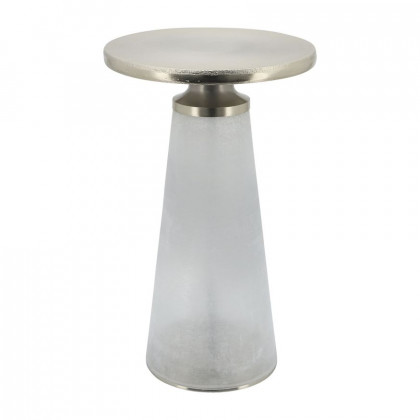Sagebrook 21" Nebular Side Table - Frost