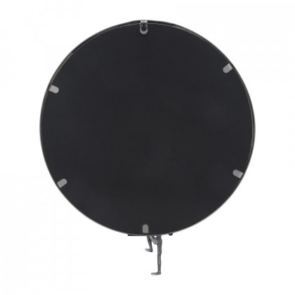 Sagebrook Metal Mirror With Man Decor - Black