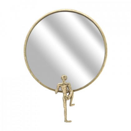 Sagebrook - Metal Mirror With Man Decor