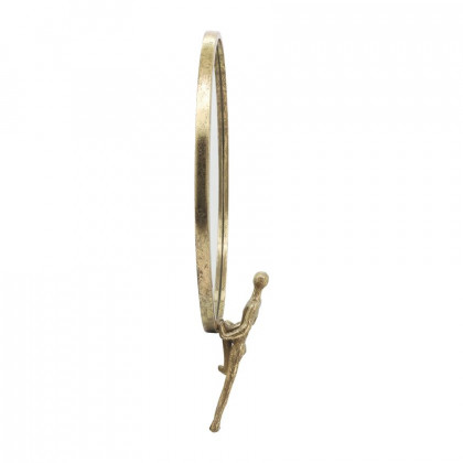 Sagebrook Metal Mirror With Man Decor - Gold