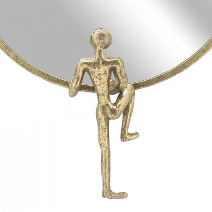 Sagebrook Metal Mirror With Man Decor - Gold