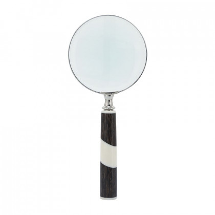 Sagebrook - 4" Resin Chevron Magnifying Glass