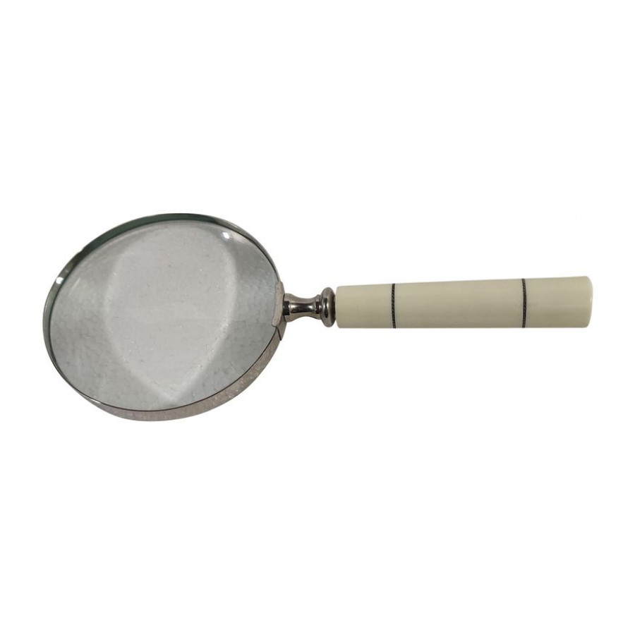 Sagebrook - 4" Resin Magnifying Glass in Ivory