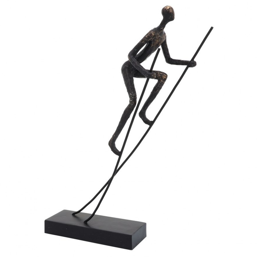 Sagebrook - 15" Resin Man On Stilts in Bronze