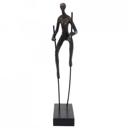 Sagebrook - 15" Resin Man On Stilts in Bronze