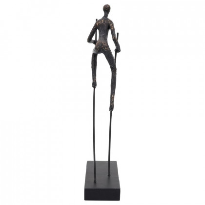 Sagebrook - 15" Resin Man On Stilts in Bronze