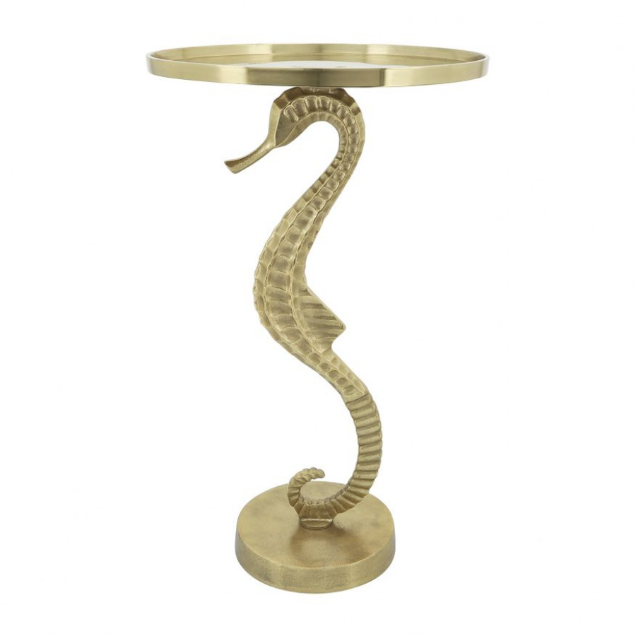 Sagebrook - Seahorse Side Table in Gold