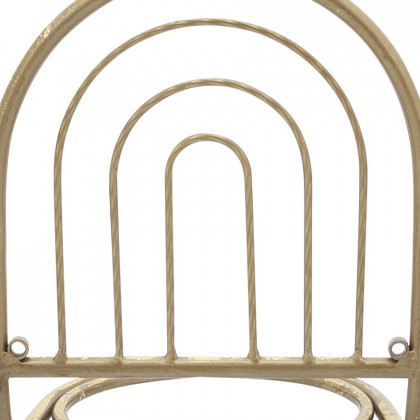 Sagebrook Metal Wall Planter - Gold/White