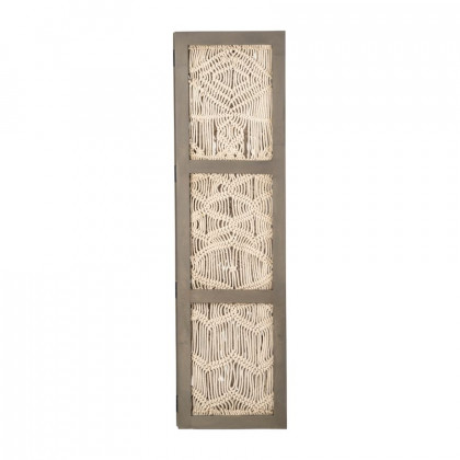 Sagebrook - Wood Macrame Wall Divider