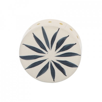 Sagebrook - 10" Ceramic Tribal Jar With Lid in Yellow