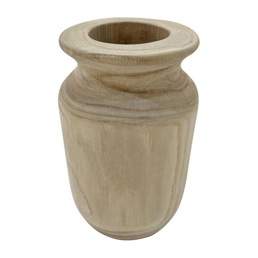Sagebrook - 9" Wood Organic Vase in Natural