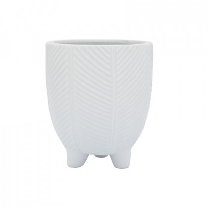 Sagebrook - 6" Dia Porcelain Footed Planter