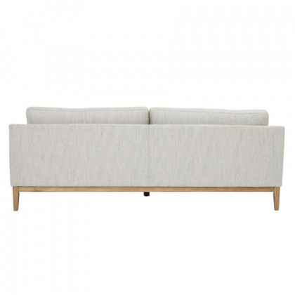 Sagebrook 3-Seater Wood Bolstered Sofa - Beige