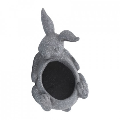 Sagebrook - Resin Laying Bunny Planter in Gray